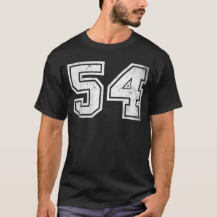 Sports Jersey Birthday Age Lucky No. #54 T-shirt