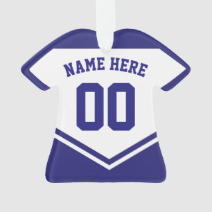 Sports Jersey Shirt Name Number Ornament Sjabloon