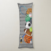 Sports Locker Design Body Pillow Lichaamskussen (Achterkant (Verticaal))