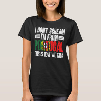 Sports Lover Funny Portugal ik kom uit Portugal T-shirt