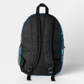 Sports Modern Deep Water Backpack - Cool Aquatic  Bedrukte Rugzak (Achterkant)