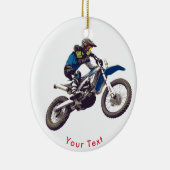 SPORTS Motocross Stunt Rider Keramisch Ornament (Rechts)