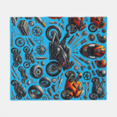 Sports Motorcycles: Speed and Performance Fleece Deken (Voorkant (Horizontaal))