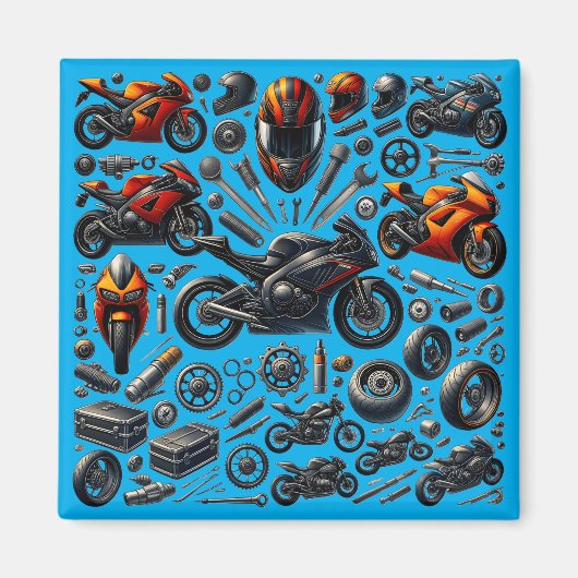 Sports Motorcycles: Speed and Performance Magneet (Voorkant)