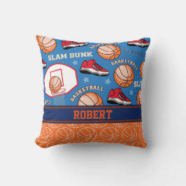 SPORTS Persoonlijke naam Basketball Fan Patroon Kussen
