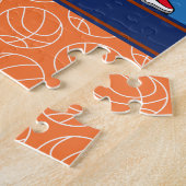 SPORTS Persoonlijke naam Basketball Fan Patroon Legpuzzel (Zijkant)