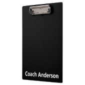 Sports Team Coach's Name Black and White  Klembord (Links)
