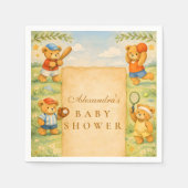 Sports Teddy Bear Baby Shower Servet (Voorkant)