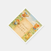 Sports Teddy Bear Baby Shower Servet (Hoek)