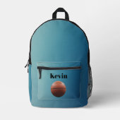 Sports themed Personalized backpack - Basketball Bedrukte Rugzak (Voorkant)