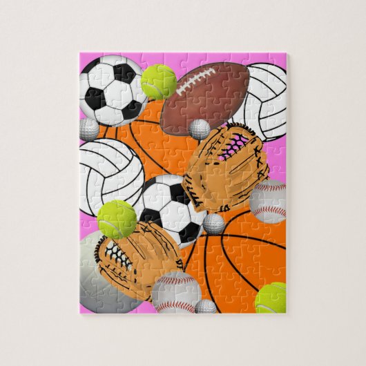 Sports Theren Jigzaag Puzzle Legpuzzel (Verticaal)