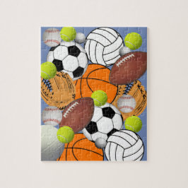 Sports Theren Jigzaag Puzzle Legpuzzel