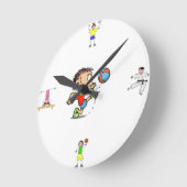 Sports Wall Clock Ronde Klok (Hoek)