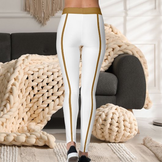 Sports Women Modern Cute Elegant Classic Stripes  Leggings