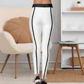 Sports Women Modern Cute Elegant Classic Stripes Leggings