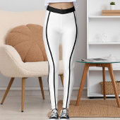 Sports Women Modern Cute Elegant Classic Stripes Leggings