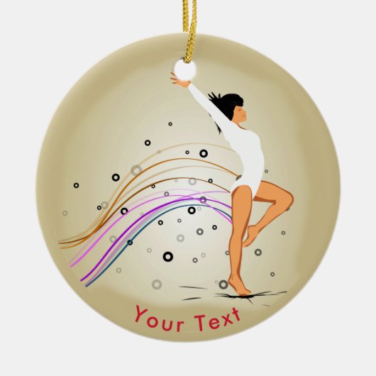 SPORTS Womens Gymnastiek Keramisch Ornament (Voorkant)