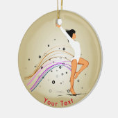 SPORTS Womens Gymnastiek Keramisch Ornament (Links)