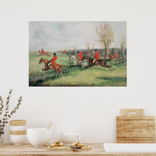 Sportscène, 19e eeuw poster (Keuken)