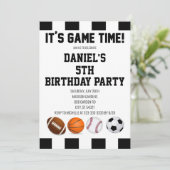 Sportscheidsrechter Het is Spel Tijd! verjaardagsf Kaart (Staand voorkant)