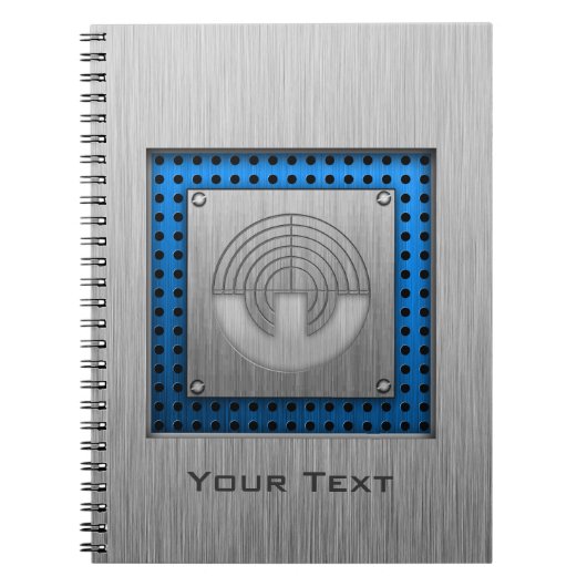 sportschieten; Metaalblik Notitieboek (Voorkant)