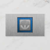 sportschieten; Metaalblik Visitekaartje (Achterkant)