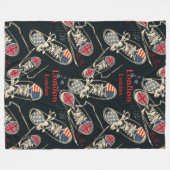 Sportschoenen modepatroon fleece deken (Voorkant (Horizontaal))