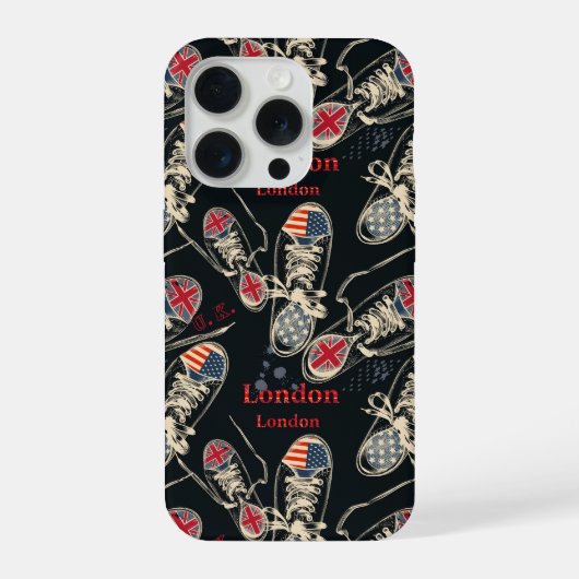 Sportschoenen Modepatroon iPhone Hoesje (Achterkant)