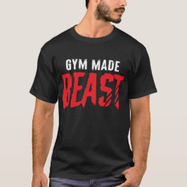 sportschool gemaakt beest t-shirt