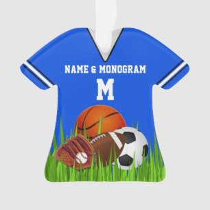 Sportsierboeken Gepersonaliseerde Jouw naam, Monog Ornament