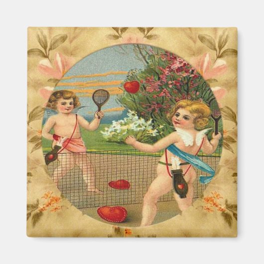 Sportsminded Cherubs  ontwerp aangepaste magneet (Voorkant)