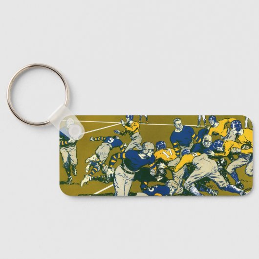  Sportspel Football, Gold versus Blue Teams Sleutelhanger (Achterkant)