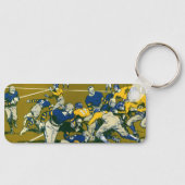  Sportspel Football, Gold versus Blue Teams Sleutelhanger (Voorkant)