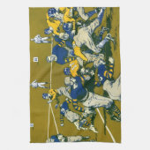  Sportspel Football, Gold versus Blue Teams Theedoek (Verticaal)