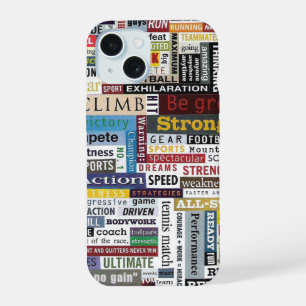 Sportspel Hardlopen Voetbal Basketbal Motivatie iPhone 15 Case