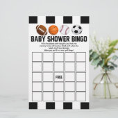 Sportspel met Baby shower van het Sportspel Briefpapier (Staand voorkant)