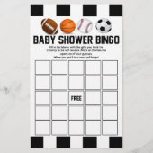 Sportspel met Baby shower van het Sportspel Briefpapier (Voorkant)