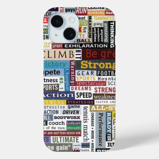 Sportspel met voetgangersbasketbalmotivatie Case-Mate iPhone case (Achterkant)