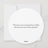 Sportspeler beëindigt voetbalseizoen feestdagenkaart (Achterkant)