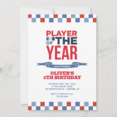 Sportspeler Kind's verjaardagsfeestje Kaart (Voorkant)