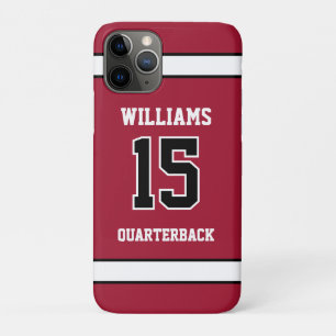 Sportspeler Rood en Zwart Case-Mate iPhone Case