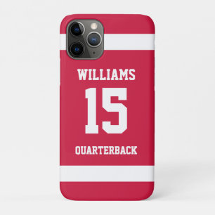 Sportspeler Rood en Zwart Case-Mate iPhone Case