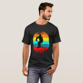 Sportspeler Silhouette Grafisch Decor Thlek Hock T-shirt (Voorkant volledig)
