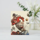  Sportspeler voor Football en Bulldog Mascot Briefkaart (Staand voorkant)