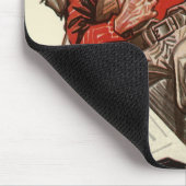  Sportspeler voor Football en Bulldog Mascot Muismat (Hoek)