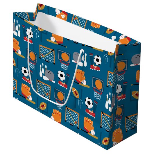 Sportspellen Groot Cadeauzakje (Voorkant Gekanteld)