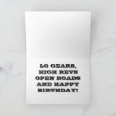 SPORTSPIEGELS AUTO BIRTHDAY Kaart (Binnen)