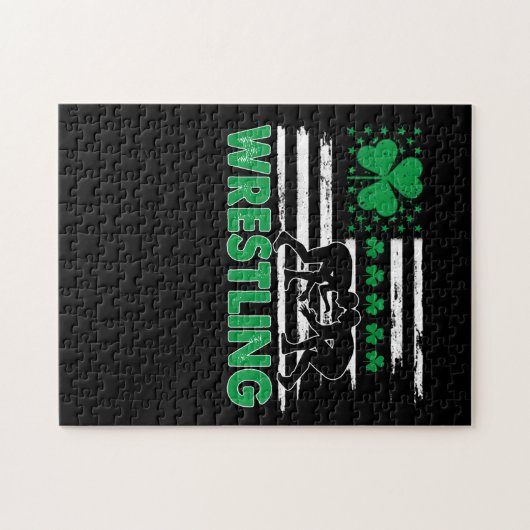 sportsport Martial Art Green Gift Legpuzzel (Horizontaal)