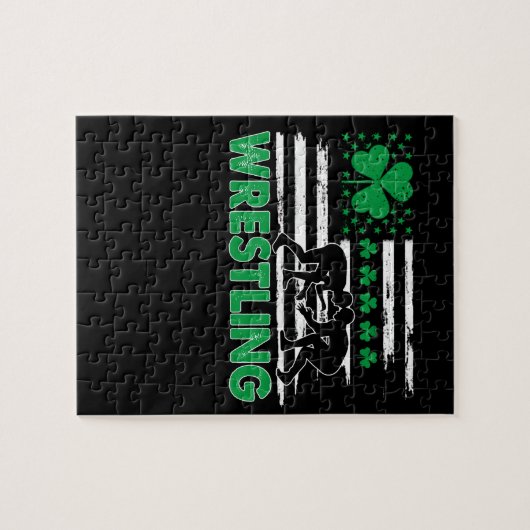  sportsport Martial Art Green Gift Legpuzzel (Horizontaal)