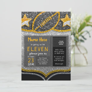 Sportsport van team van Black & Gold Football Glit Kaart